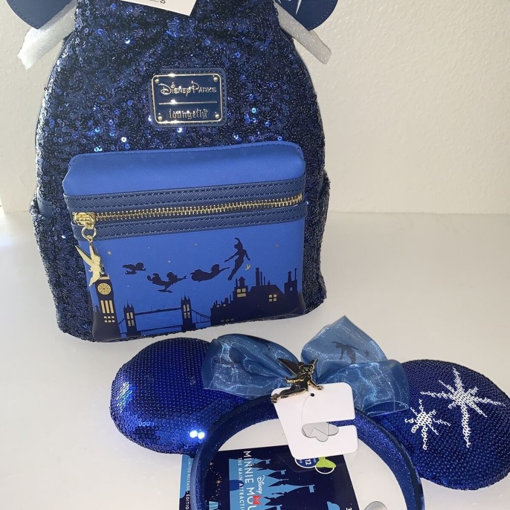 Disney Minnie Main Peter Pan Set Loungefly & ears